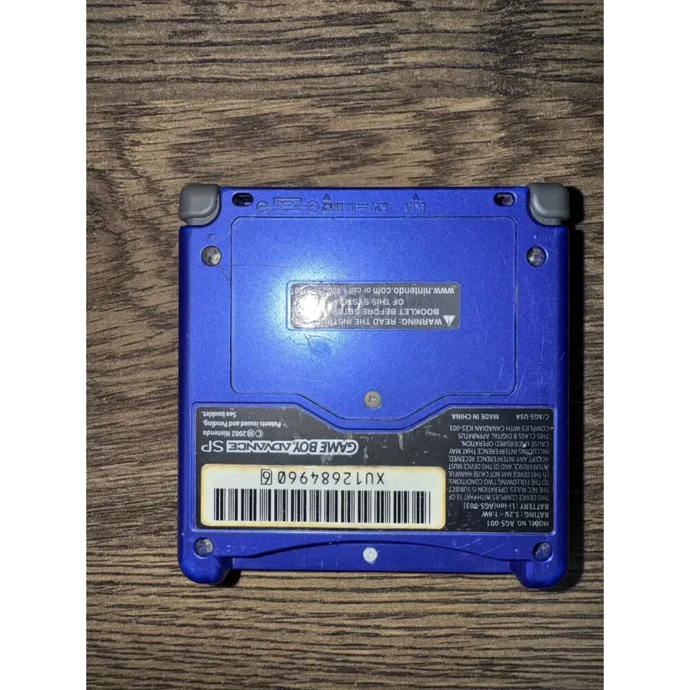 Nintendo Game Boy Advance SP Game Boy ONLY Cobalt Blue !